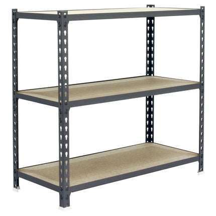 Estantería con baldas de madera Simonrack Maderclick Superplus Gris + Madera 1000 x 1100 x 500 mm · 3 estantes