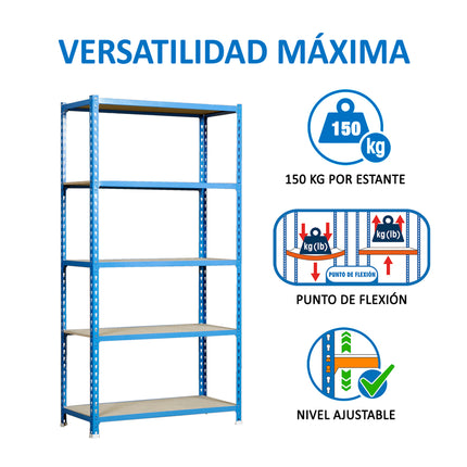 Estantería con baldas de madera Simonrack Maderclick PLUS