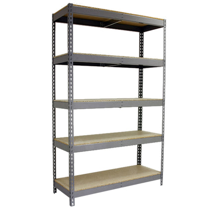 Estantería industrial Simonrack Simonforte 1500 x 450 mm Gris + Madera 2000 x 1500 x 450 mm 