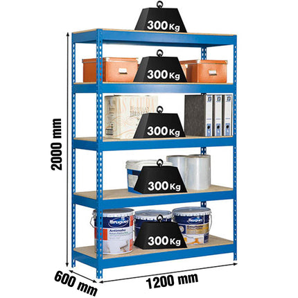 Estantería industrial Simonrack Bricoforte 1206-5 Chipboard