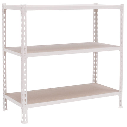 Estantería con baldas de madera Simonrack Maderclick Superplus Blanco + Madera 1000 x 1100 x 500 mm · 3 estantes