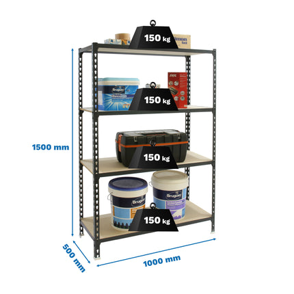Estantería con baldas de madera Simonrack Maderclick PLUS