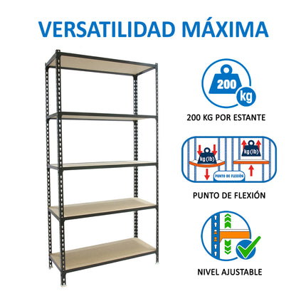Estantería con baldas de madera Simonrack Maderclick Megaplus