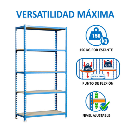 Estantería con baldas de madera Simonrack Maderclick PLUS
