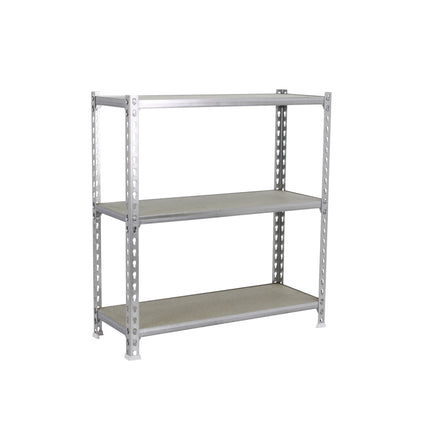Estantería con baldas de madera Simonrack Maderclick Megaplus Galvanizado + Madera 900 x 1200 x 500 mm · 3 estantes