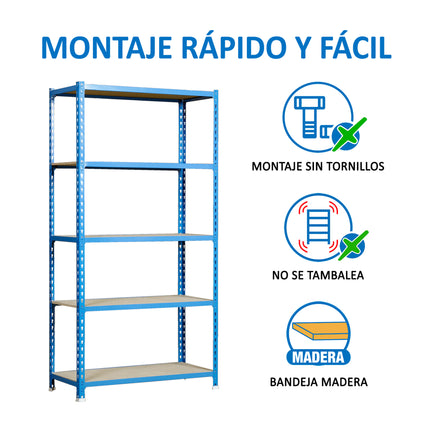 Estantería con baldas de madera Simonrack Maderclick MINI