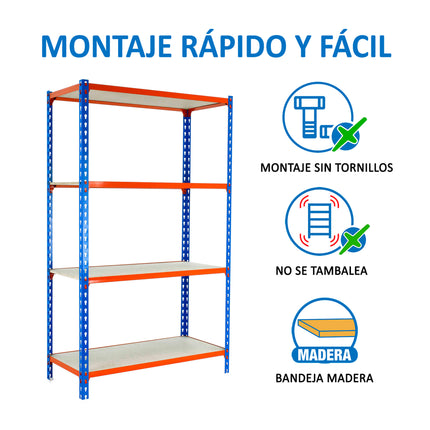 Estantería con baldas de madera Simonrack Maderclick MINI