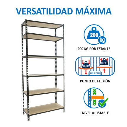 Estantería con baldas de madera Simonrack Maderclick Superplus