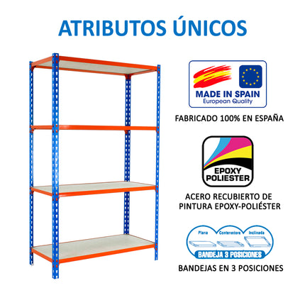 Estantería con baldas de madera Simonrack Maderclick Megaplus
