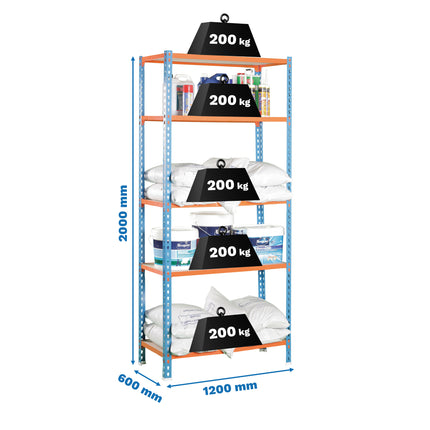 Estantería con baldas de madera Simonrack Maderclick Megaplus