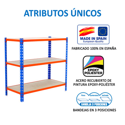 Estantería con baldas de madera Simonrack Maderclick Megaplus