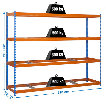 Estantería industrial Simonrack Simonforte 2100 x 750 mm