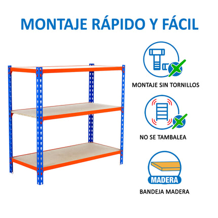 Estantería con baldas de madera Simonrack Maderclick MINI