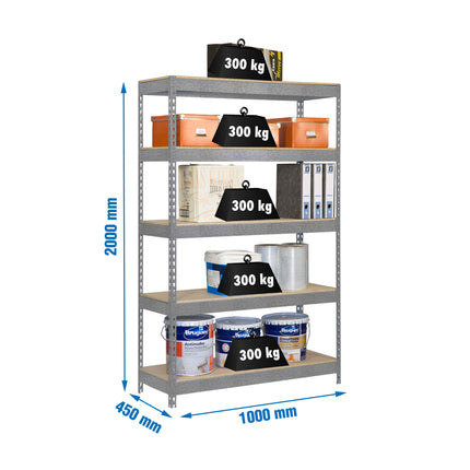 Estantería industrial Simonrack Bricoforte 1004-5 Chipboard