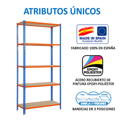 Estantería con baldas de madera Simonrack Maderclick Megaplus