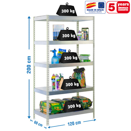 Estantería industrial Simonrack Bricoforte 1206-5 Metal