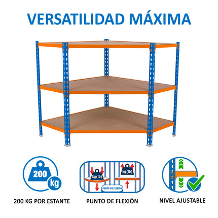 Estantería con baldas de madera Simonrack Maderclick