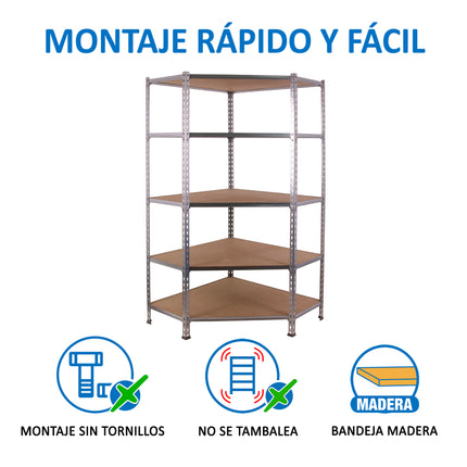 Estantería con baldas de madera Simonrack Maderclick