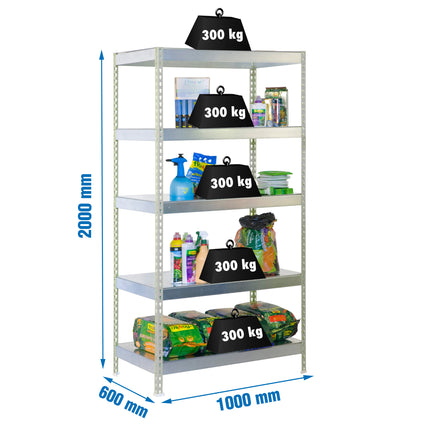 Estantería industrial Simonrack Bricoforte 1006-5 Metal