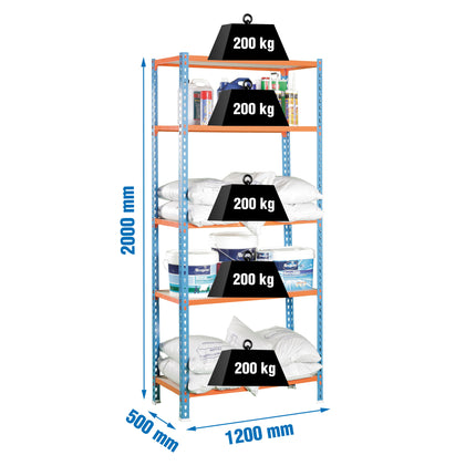 Estantería con baldas de madera Simonrack Maderclick Megaplus