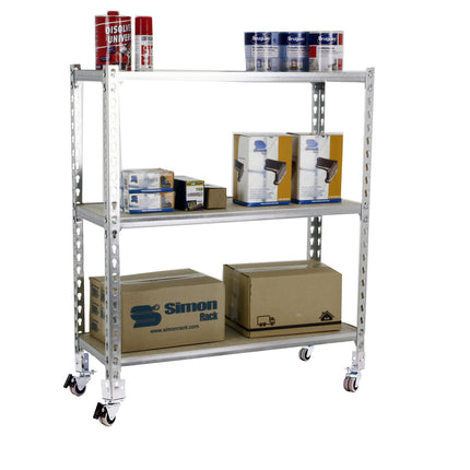 Estantería con baldas de madera Simonrack Maderclick Mobile Superplus