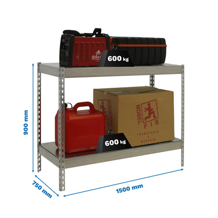 Estantería industrial Simonrack Simonforte 1500 x 750 mm