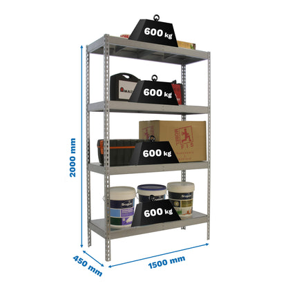 Estantería industrial Simonrack Simonforte 1500 x 450 mm