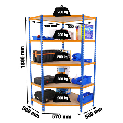 Estantería con baldas de madera Simonrack Maderclick
