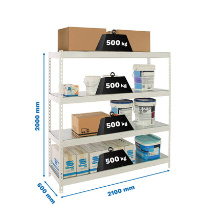 Estantería industrial Simonrack Simonforte 2100 x 600 mm