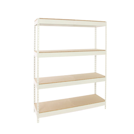 Estantería industrial Simonrack Bricoforte 1204-4 Chipboard Blanco + Madera