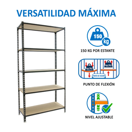 Estantería con baldas de madera Simonrack Maderclick MINI
