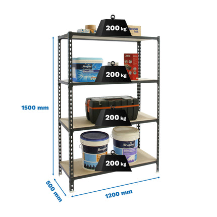 Estantería con baldas de madera Simonrack Maderclick Megaplus