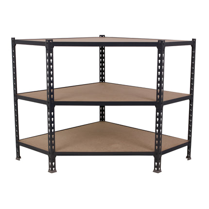 Estantería con baldas de madera Simonrack Maderclick Antracita + Madera 900 x 900 x 500 mm · 3 estantes