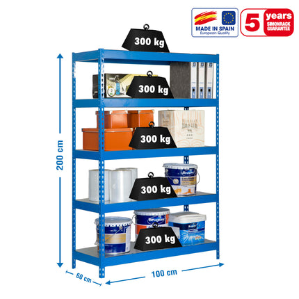 Estantería industrial Simonrack Bricoforte 1006-5 Metal