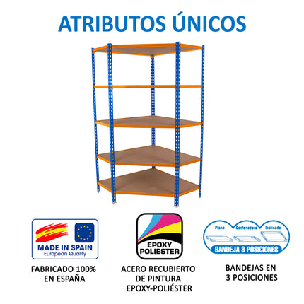 Estantería con baldas de madera Simonrack Maderclick
