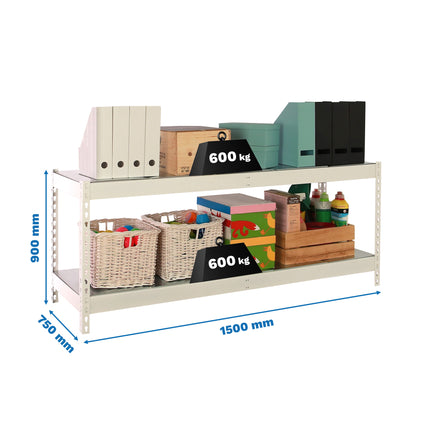 Estante adicional para estantería Simonrack Simonforte fondo 750-900 mm