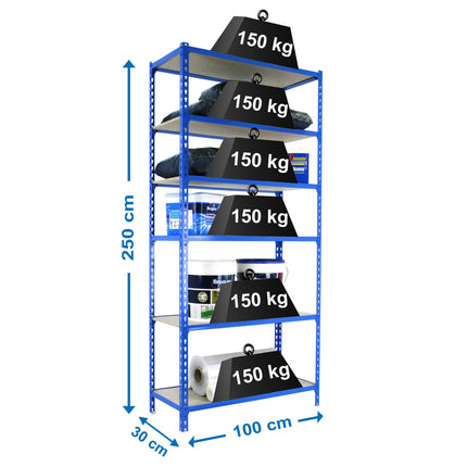 Estantería con baldas de madera Simonrack Maderclick PLUS