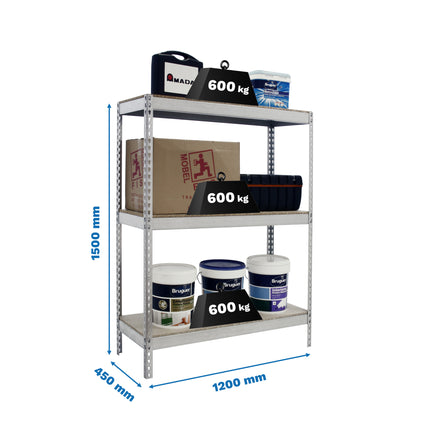 Estantería industrial Simonrack Simonforte 1200 x 450 mm