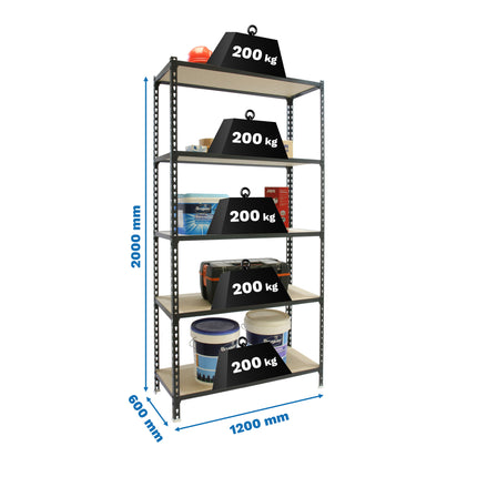 Estantería con baldas de madera Simonrack Maderclick Megaplus