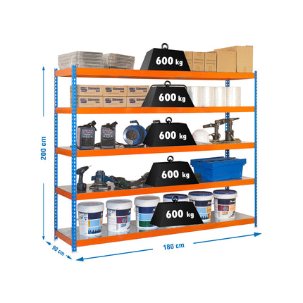 Estantería industrial Simonrack Simonforte 1800 x 900 mm