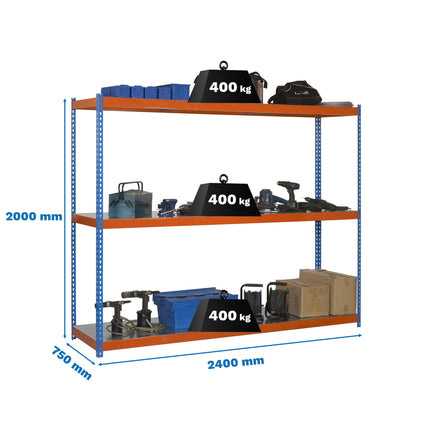 Estantería industrial Simonrack Simonforte 2400 x 750 mm