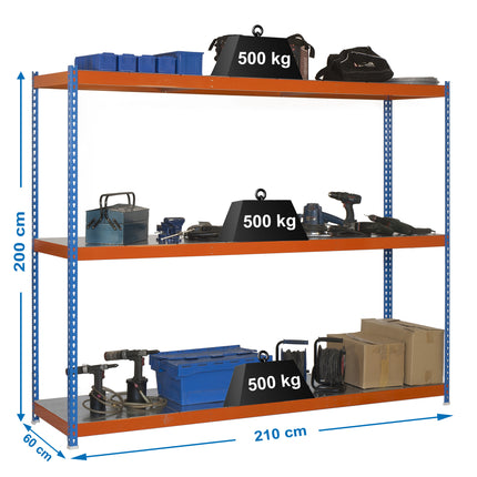 Estantería industrial Simonrack Simonforte 2100 x 600 mm
