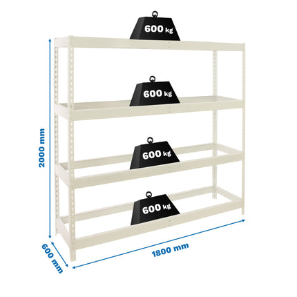 Estantería industrial Simonrack Simonforte 1800 x 600 mm