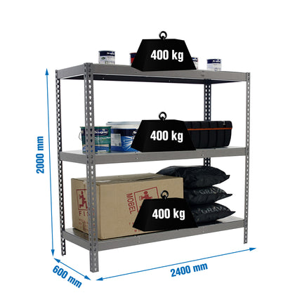 Estantería industrial Simonrack Simonforte 2400 x 600 mm