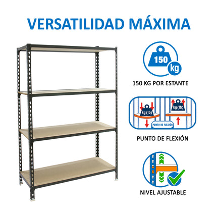 Estantería con baldas de madera Simonrack Maderclick PLUS