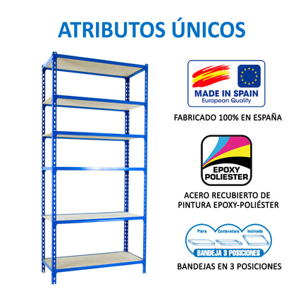 Estantería con baldas de madera Simonrack Maderclick PLUS