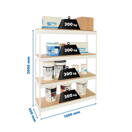 Estantería industrial Simonrack Bricoforte 1204-4 Chipboard