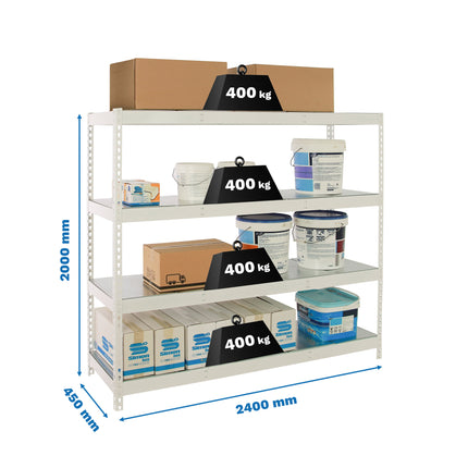Estantería industrial Simonrack Simonforte 2400 x 450 mm