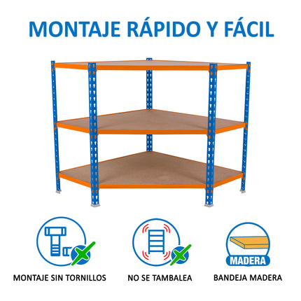 Estantería con baldas de madera Simonrack Maderclick