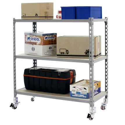 Estantería con baldas de madera Simonrack Maderclick Mobile Superplus